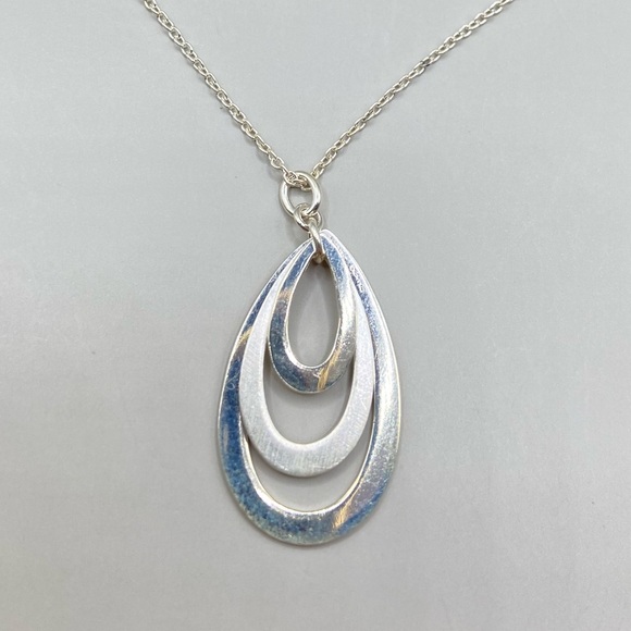Boma Silver Teardrop Necklace - Picture 2 of 7